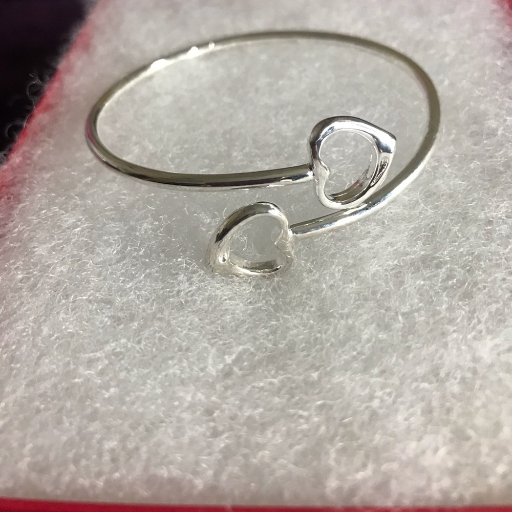 Sterling Silver Heart Bracelet